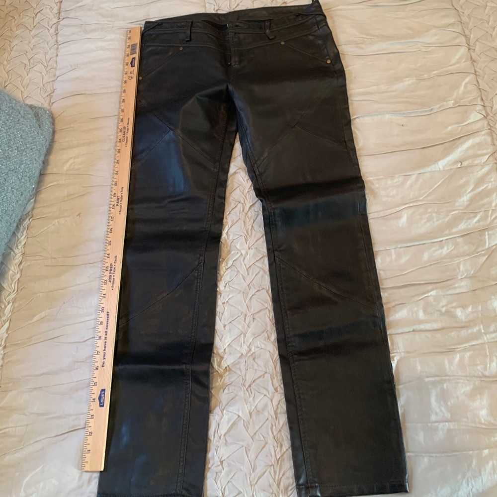 We The Free  wax coated black skinnies
